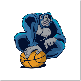 basketball team for gorilla awesome Posters and Art